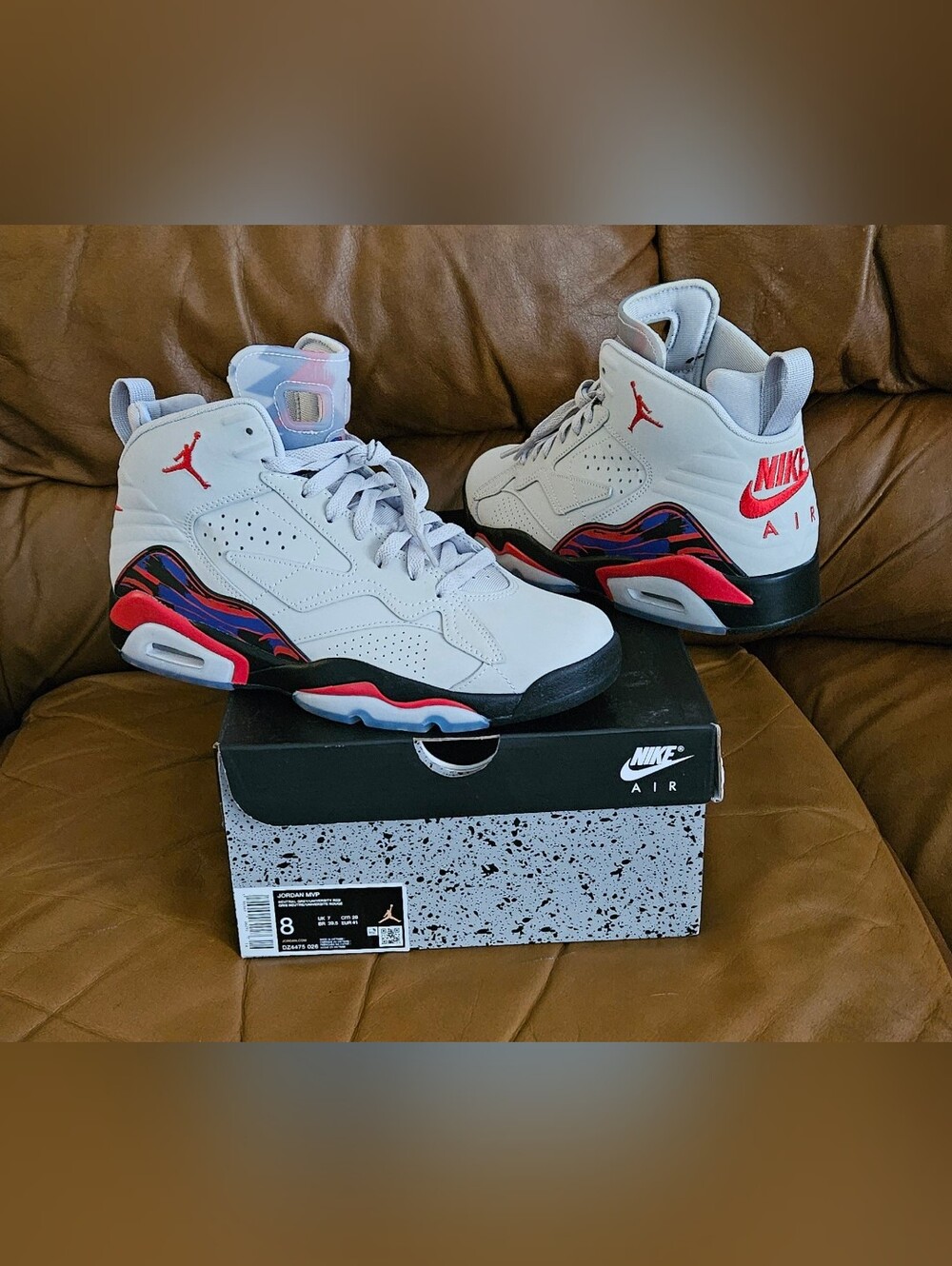 Men's Nike Air Jordan MVP Raptors Multicolor Size 8 (EXCELLENT SHAPE)